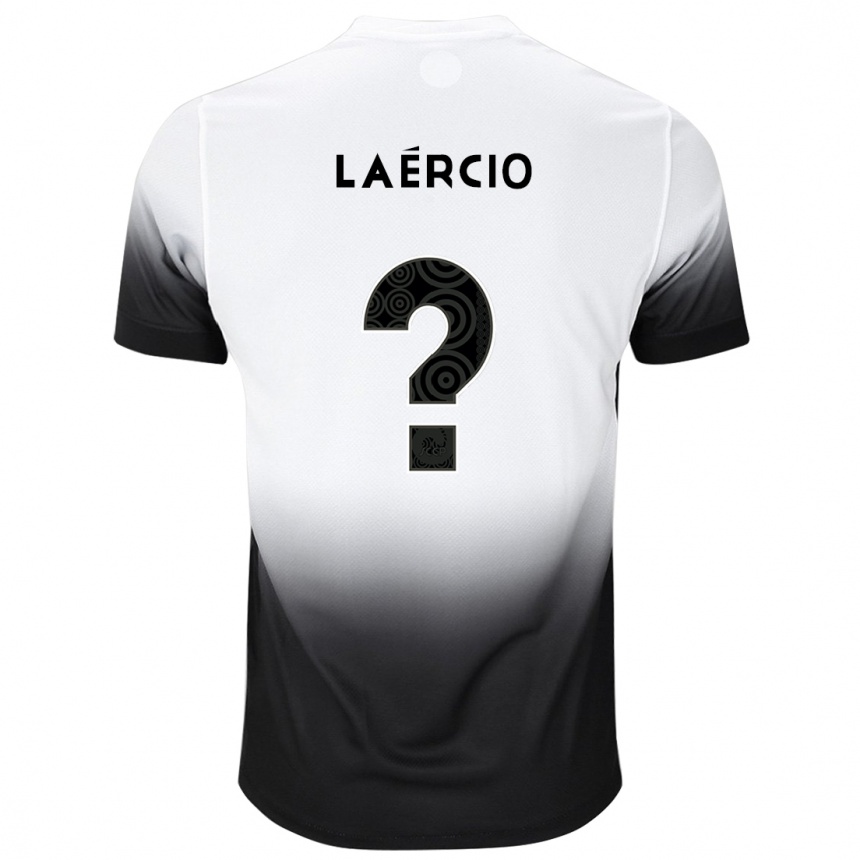 Mujer Fútbol Camiseta Laércio #0 Blanco Negro 1ª Equipación 2024/25