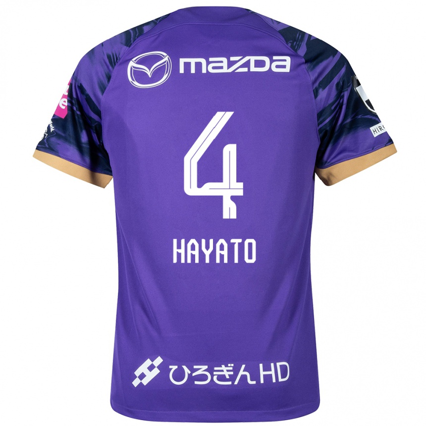 Mujer Fútbol Camiseta Hayato Araki #4 Púrpura Blanco 1ª Equipación 2024/25