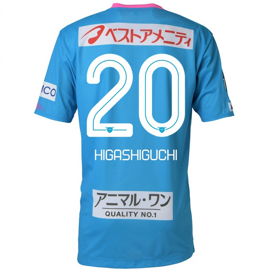 Mujer Fútbol Camiseta Aitaro Higashiguchi #20 Azul Rosado 1ª Equipación 2024/25