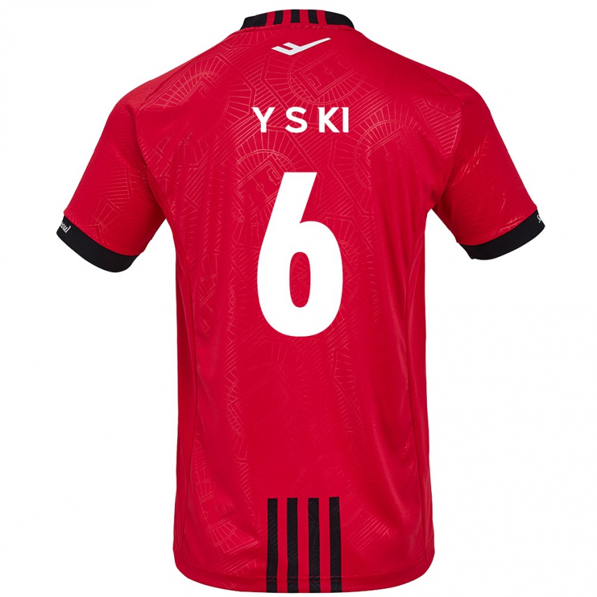 Mujer Fútbol Camiseta Sung-Yueng Ki #6 Negro Rojo 1ª Equipación 2024/25