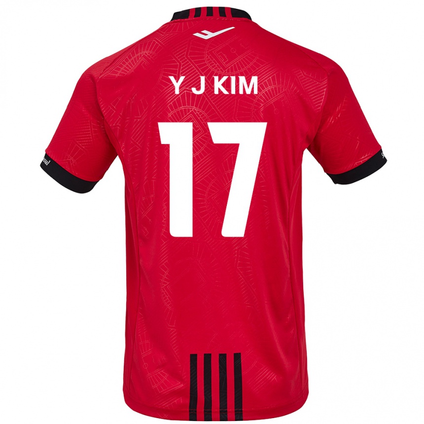 Mujer Fútbol Camiseta Jin-Ya Kim #17 Negro Rojo 1ª Equipación 2024/25