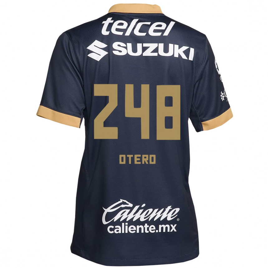 Mujer Fútbol Camiseta Jonathan Otero #248 Obsidiana Dorada Blanca 2ª Equipación 2024/25