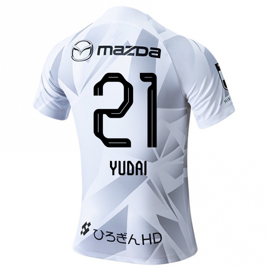 Mujer Fútbol Camiseta Yudai Tanaka #21 Blanco Gris Negro 2ª Equipación 2024/25