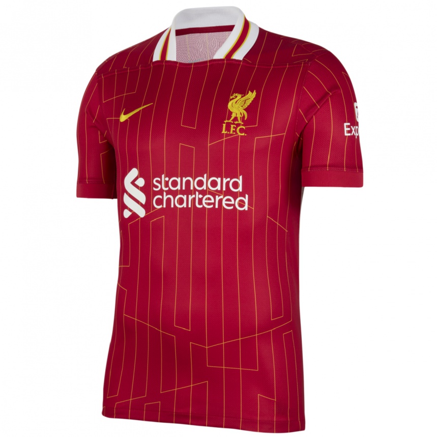 Niño Fútbol Camiseta Trent Alexander-Arnold #66 Rojo Amarillo Blanco 1ª Equipación 2024/25