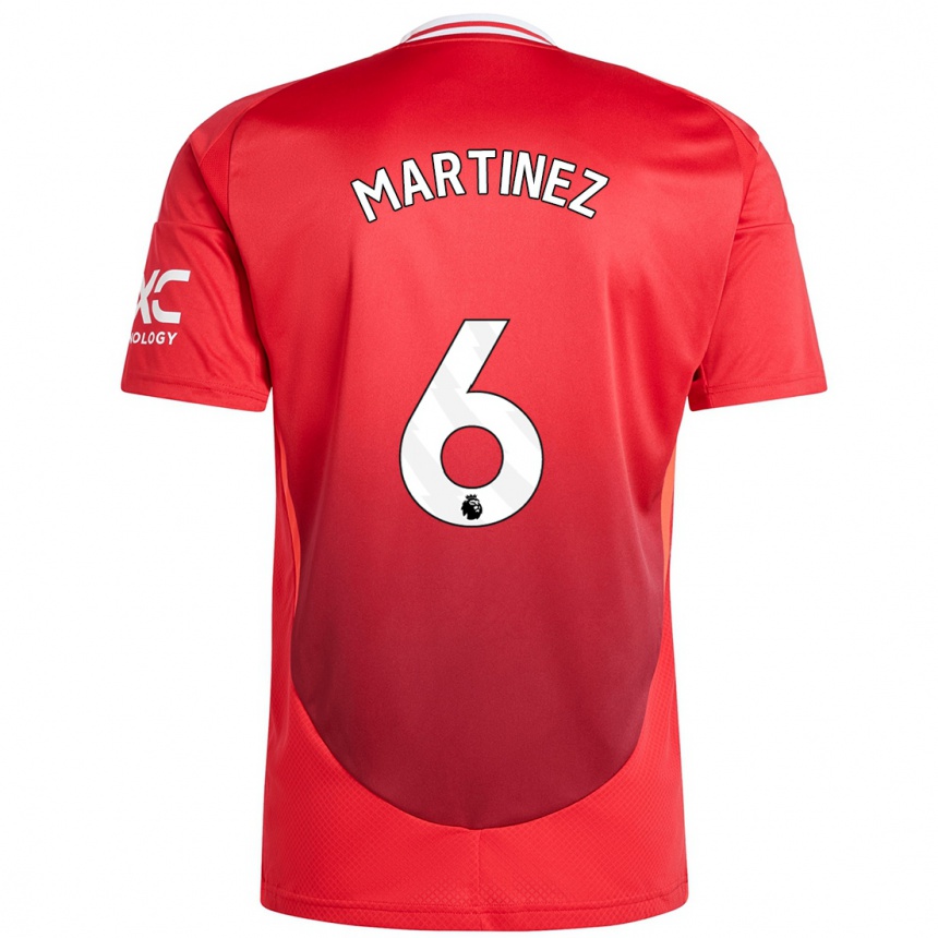 Niño Fútbol Camiseta Lisandro Martínez #6 Rojo Brillante 1ª Equipación 2024/25