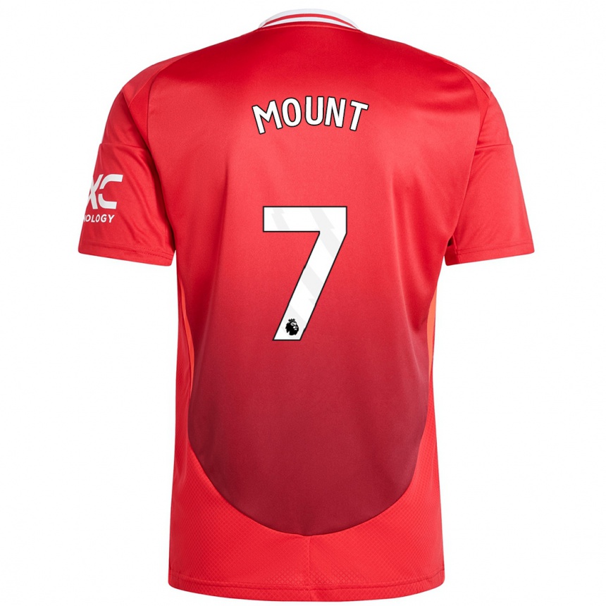 Niño Fútbol Camiseta Mason Mount #7 Rojo Brillante 1ª Equipación 2024/25