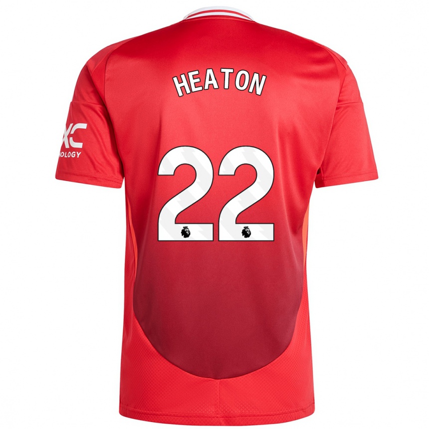 Niño Fútbol Camiseta Tom Heaton #22 Rojo Brillante 1ª Equipación 2024/25