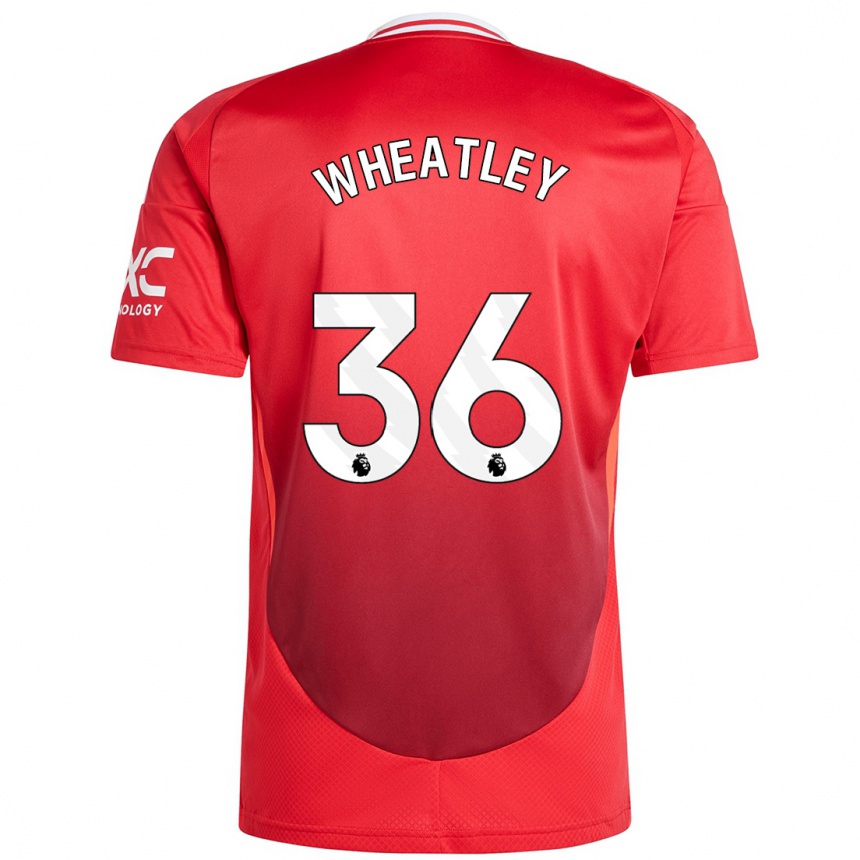 Niño Fútbol Camiseta Ethan Wheatley #36 Rojo Brillante 1ª Equipación 2024/25