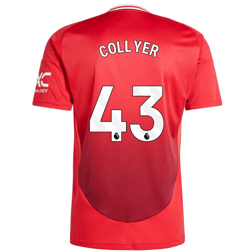 Niño Fútbol Camiseta Toby Collyer #43 Rojo Brillante 1ª Equipación 2024/25