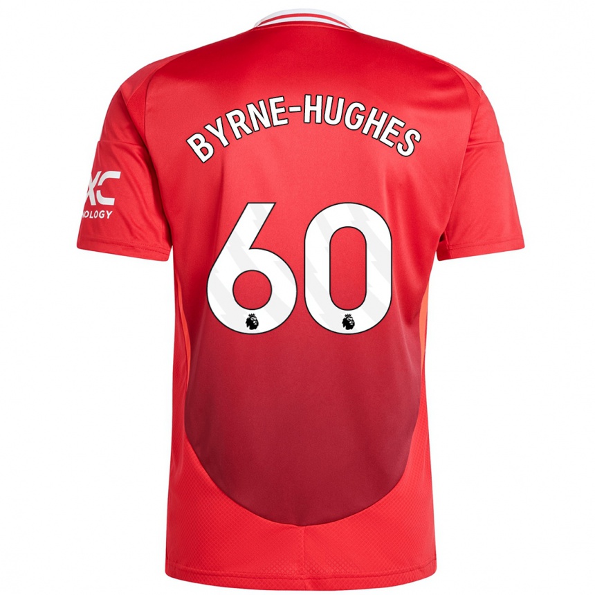 Niño Fútbol Camiseta Cameron Byrne-Hughes #60 Rojo Brillante 1ª Equipación 2024/25