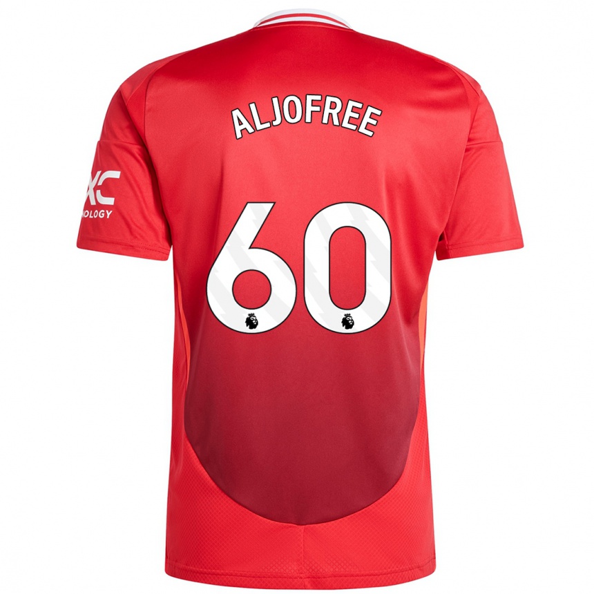 Niño Fútbol Camiseta Sonny Aljofree #60 Rojo Brillante 1ª Equipación 2024/25