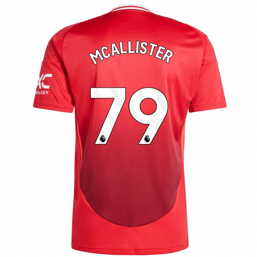 Niño Fútbol Camiseta Finley Mcallister #79 Rojo Brillante 1ª Equipación 2024/25