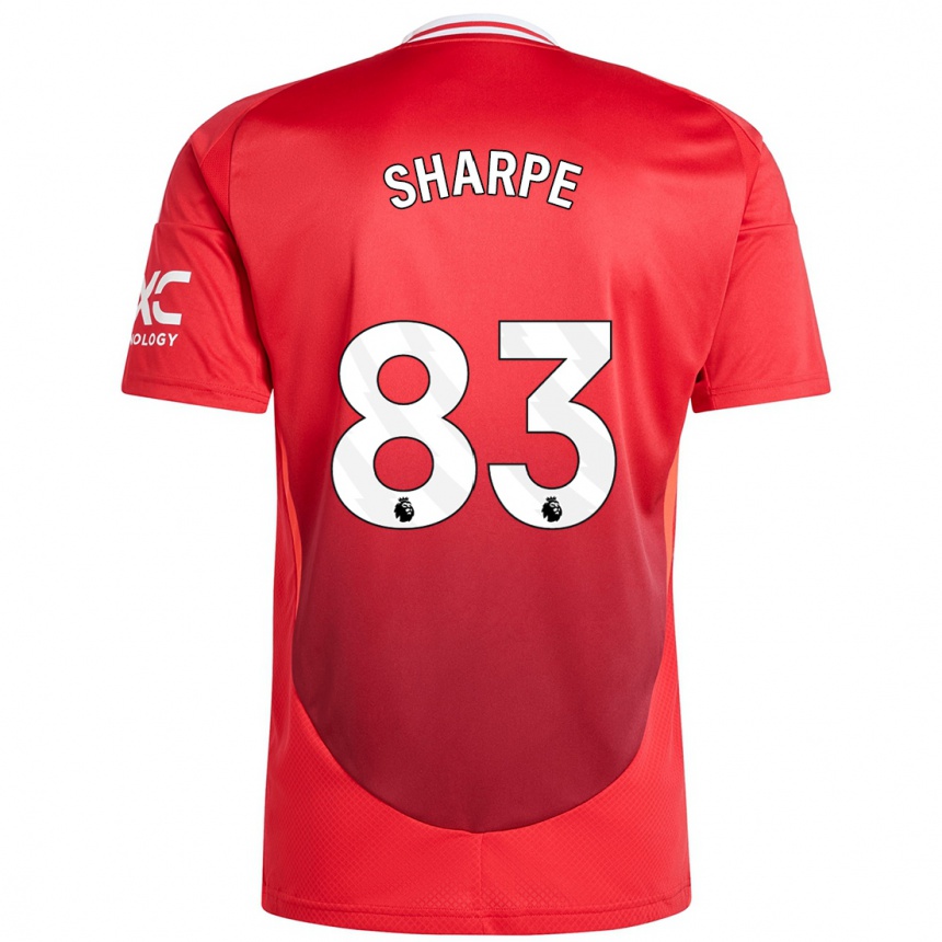 Niño Fútbol Camiseta Malachi Sharpe #83 Rojo Brillante 1ª Equipación 2024/25