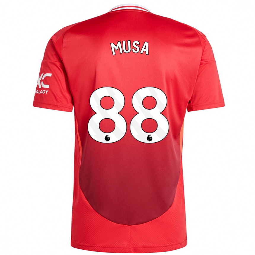 Niño Fútbol Camiseta Victor Musa #88 Rojo Brillante 1ª Equipación 2024/25