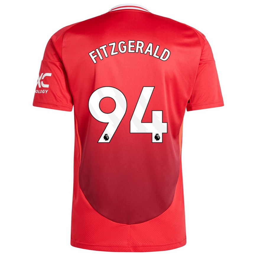 Niño Fútbol Camiseta Jayce Fitzgerald #94 Rojo Brillante 1ª Equipación 2024/25