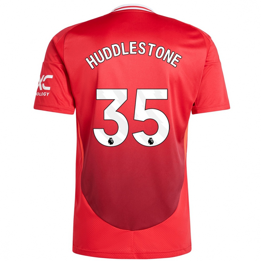 Niño Fútbol Camiseta Tom Huddlestone #35 Rojo Brillante 1ª Equipación 2024/25