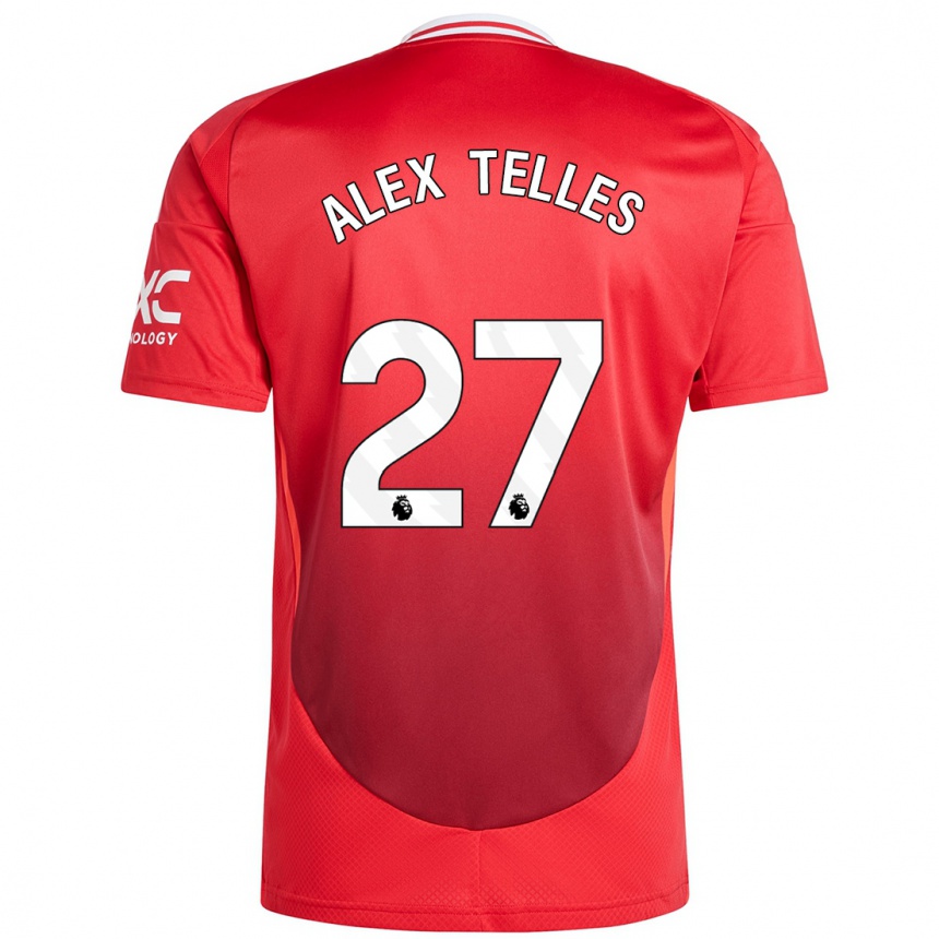 Niño Fútbol Camiseta Alex Nicolao Telles #27 Rojo Brillante 1ª Equipación 2024/25