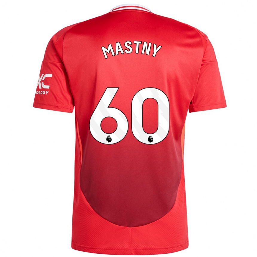 Niño Fútbol Camiseta Ondrej Mastny #60 Rojo Brillante 1ª Equipación 2024/25