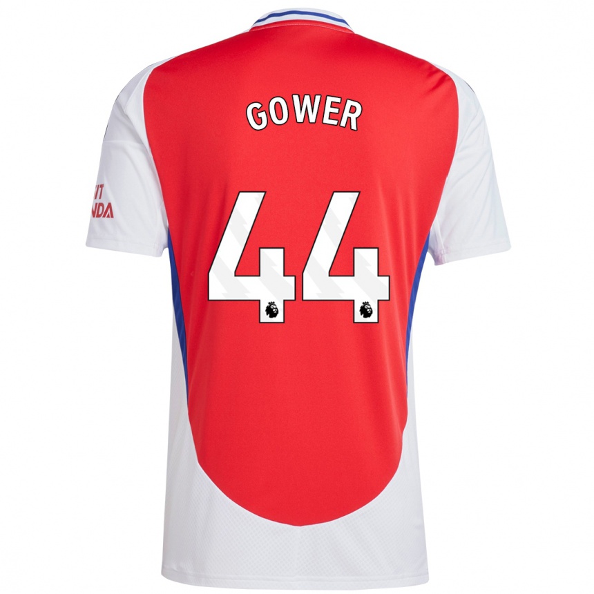 Niño Fútbol Camiseta Jimi Gower #44 Rojo Blanco 1ª Equipación 2024/25