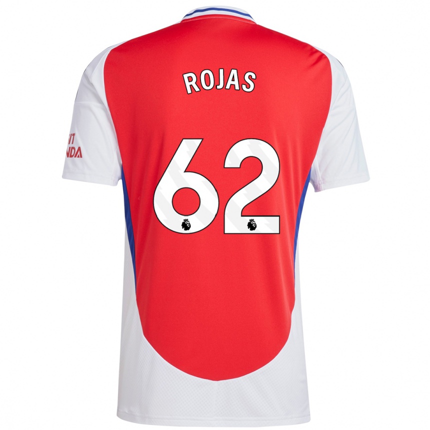 Niño Fútbol Camiseta Alexei Rojas #62 Rojo Blanco 1ª Equipación 2024/25