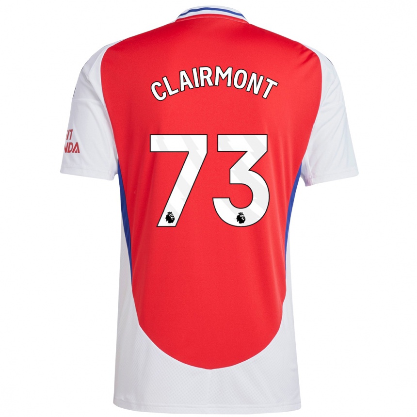 Niño Fútbol Camiseta Reece Clairmont #73 Rojo Blanco 1ª Equipación 2024/25