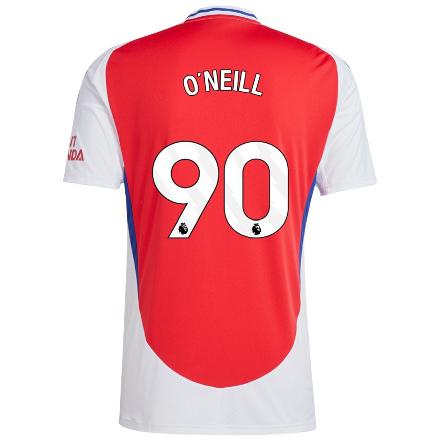 Niño Fútbol Camiseta Ceadach O'neill #90 Rojo Blanco 1ª Equipación 2024/25