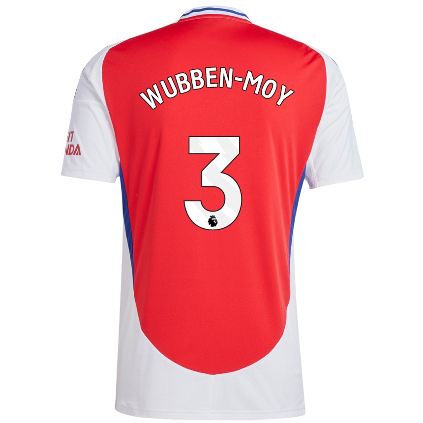 Niño Fútbol Camiseta Lotte Wubben-Moy #3 Rojo Blanco 1ª Equipación 2024/25