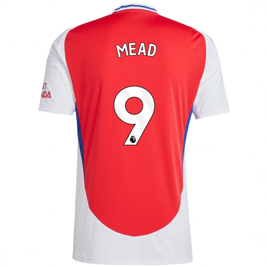 Niño Fútbol Camiseta Beth Mead #9 Rojo Blanco 1ª Equipación 2024/25