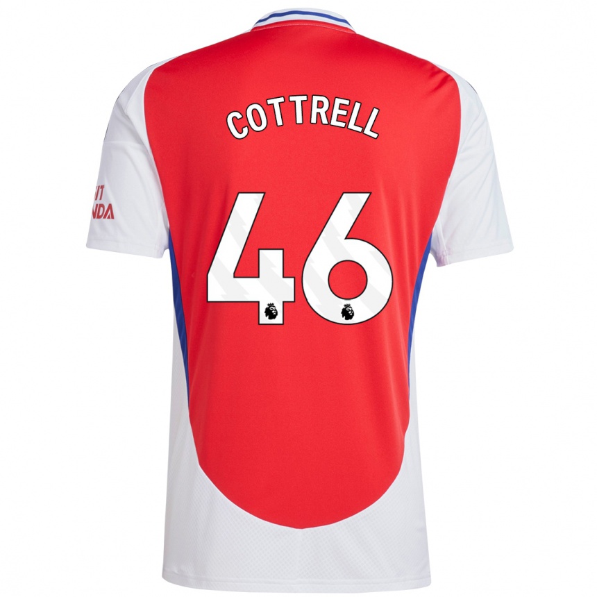 Niño Fútbol Camiseta Ben Cottrell #46 Rojo Blanco 1ª Equipación 2024/25