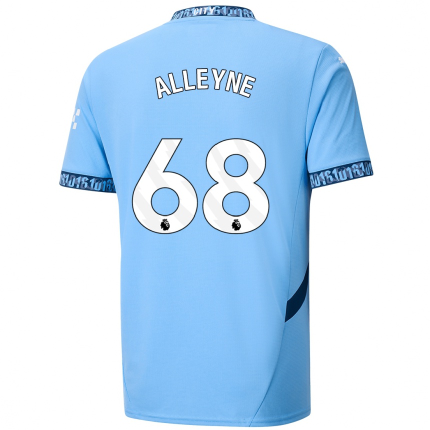 Niño Fútbol Camiseta Max Alleyne #68 Azul Marino 1ª Equipación 2024/25