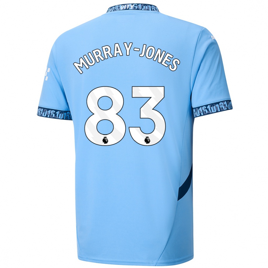 Niño Fútbol Camiseta George Murray-Jones #83 Azul Marino 1ª Equipación 2024/25