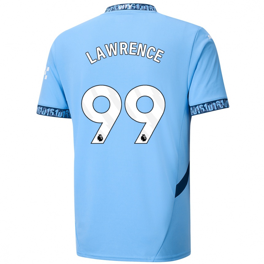 Niño Fútbol Camiseta Emilio Lawrence #99 Azul Marino 1ª Equipación 2024/25