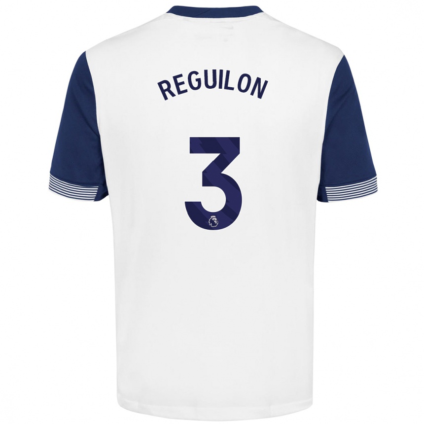 Niño Fútbol Camiseta Sergio Reguilon #3 Blanco Azul 1ª Equipación 2024/25