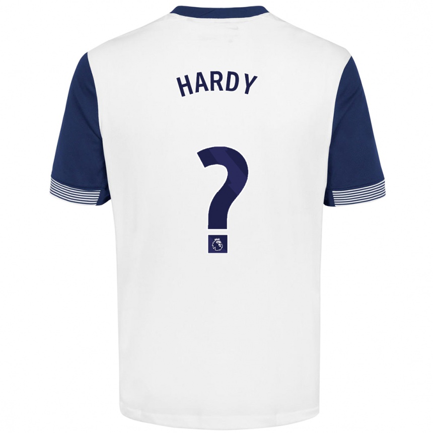 Niño Fútbol Camiseta Malachi Hardy #0 Blanco Azul 1ª Equipación 2024/25