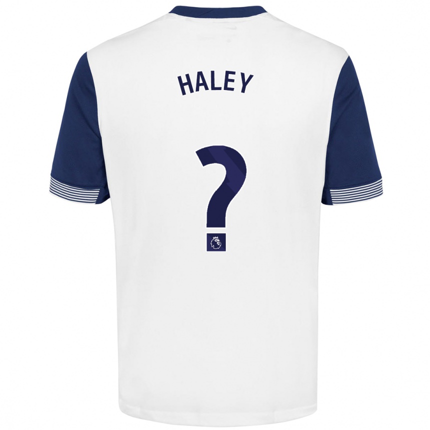 Niño Fútbol Camiseta Micah Haley #0 Blanco Azul 1ª Equipación 2024/25