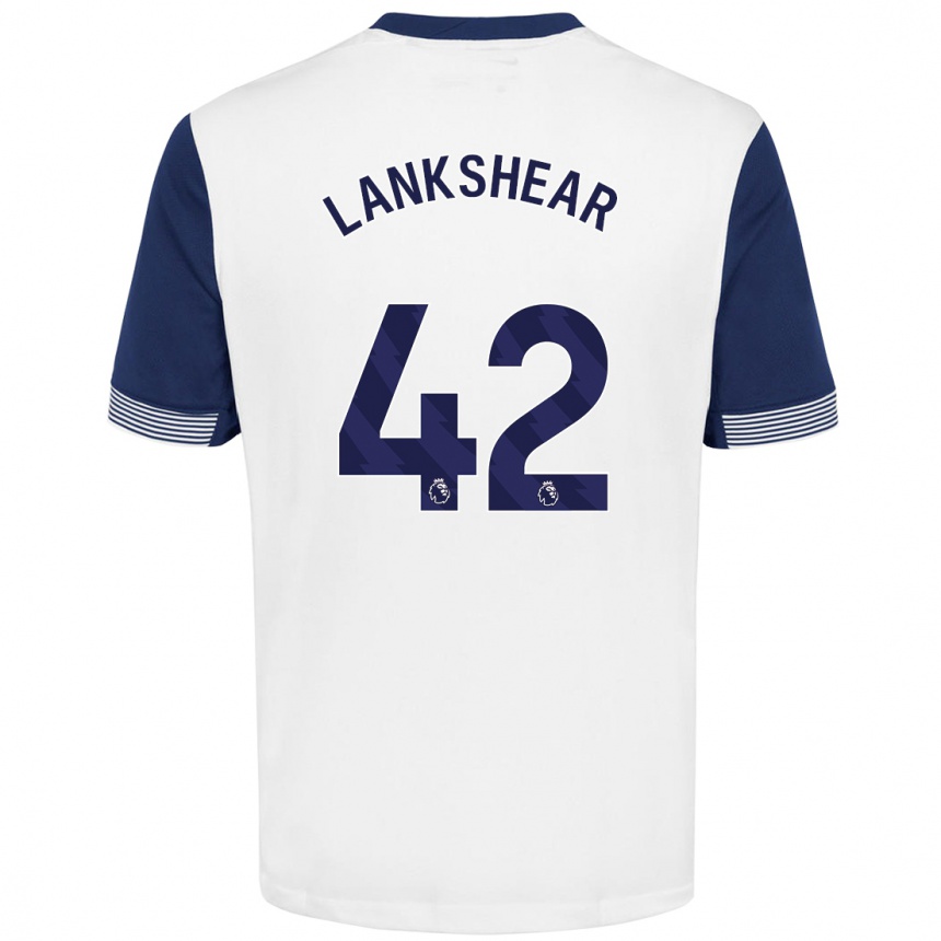 Niño Fútbol Camiseta Will Lankshear #42 Blanco Azul 1ª Equipación 2024/25