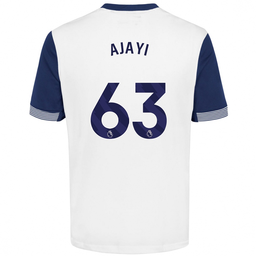 Niño Fútbol Camiseta Damola Ajayi #63 Blanco Azul 1ª Equipación 2024/25