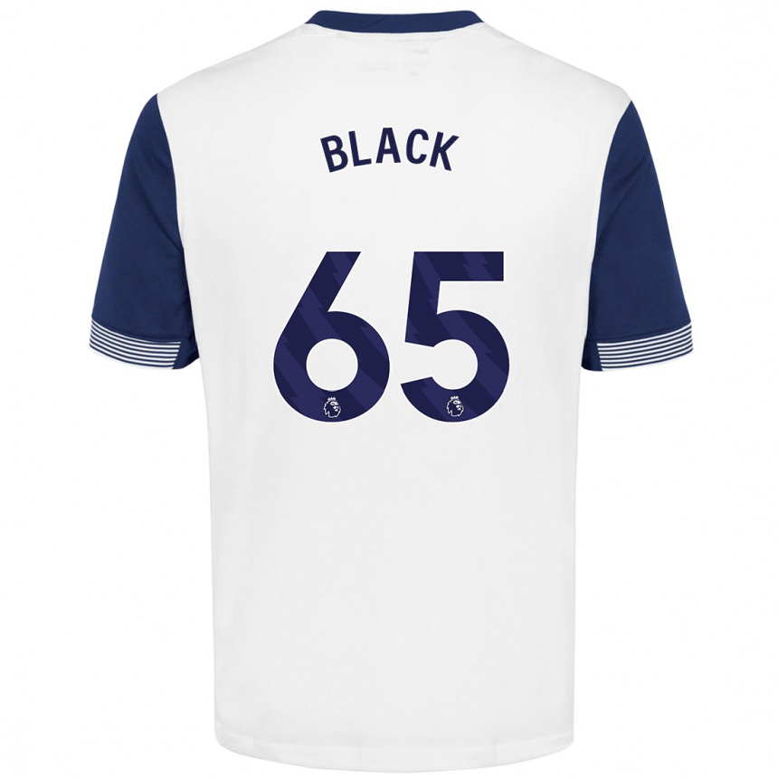 Niño Fútbol Camiseta Leo Black #65 Blanco Azul 1ª Equipación 2024/25