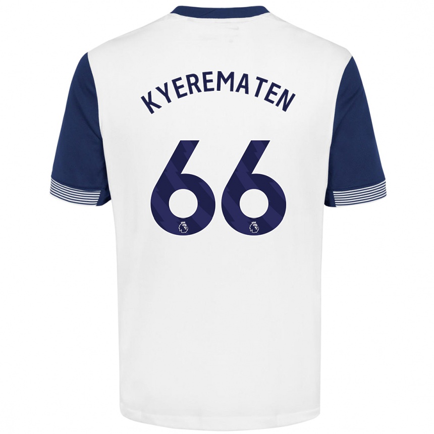 Niño Fútbol Camiseta Rio Kyerematen #66 Blanco Azul 1ª Equipación 2024/25