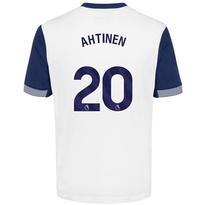 Niño Fútbol Camiseta Olga Ahtinen #20 Blanco Azul 1ª Equipación 2024/25