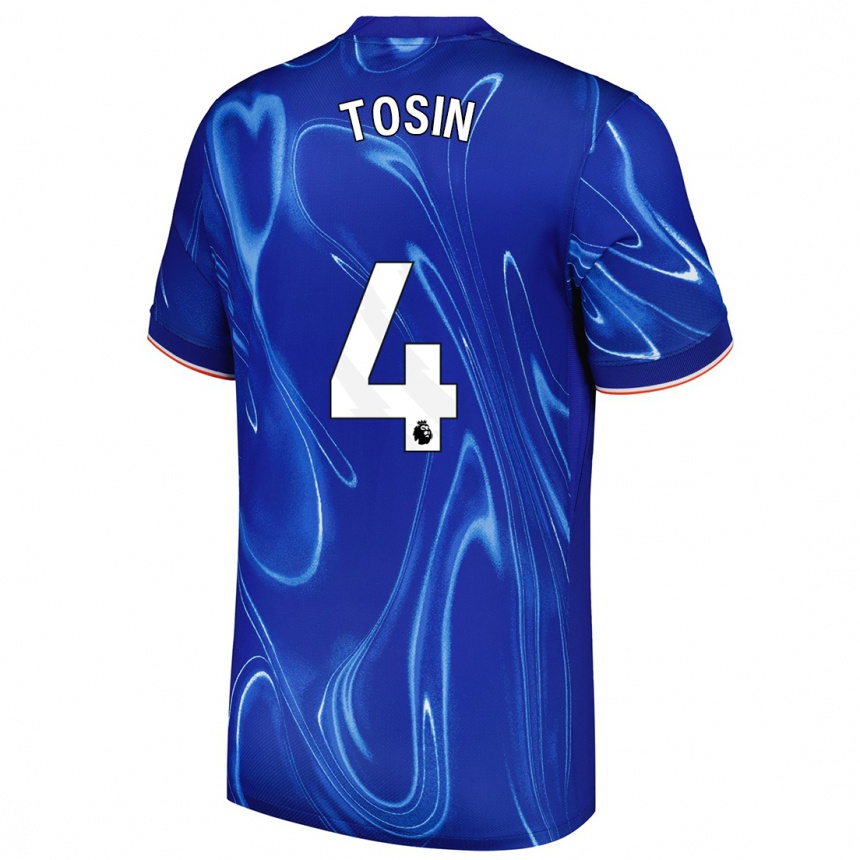 Niño Fútbol Camiseta Tosin Adarabioyo #4 Azul Blanco 1ª Equipación 2024/25