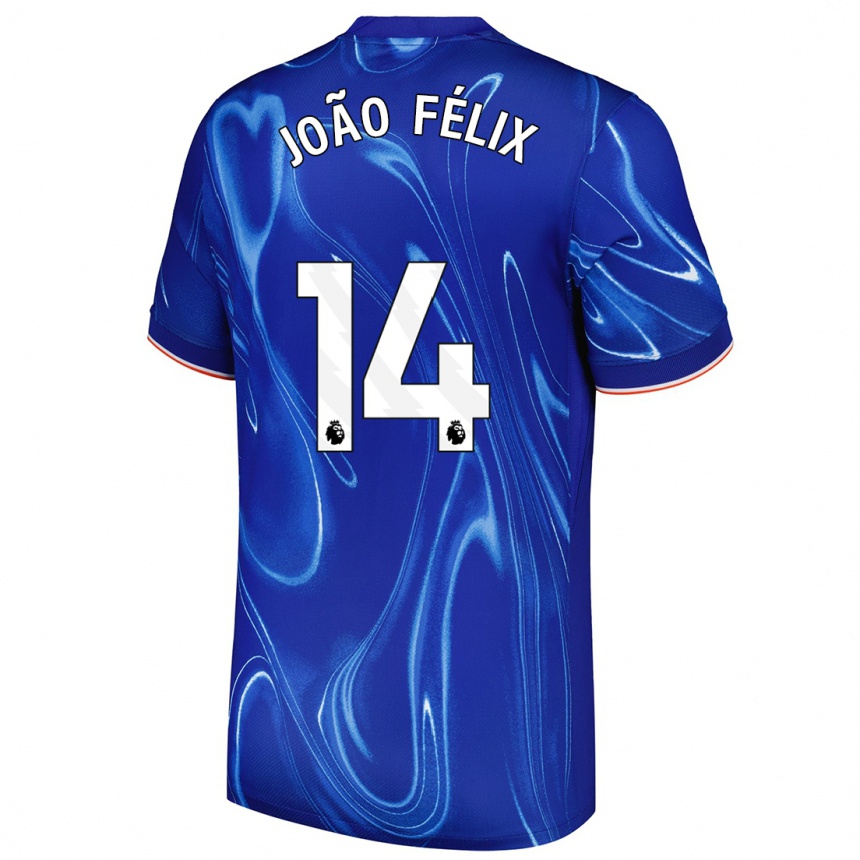 Niño Fútbol Camiseta Joao Felix #14 Azul Blanco 1ª Equipación 2024/25