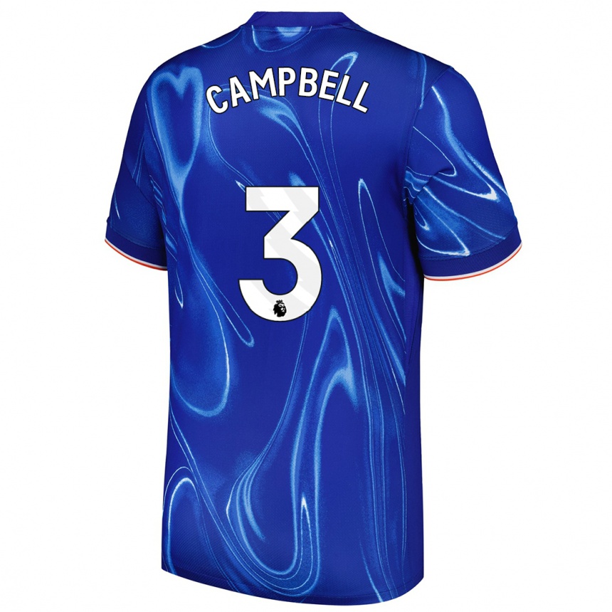 Niño Fútbol Camiseta Harrison Murray-Campbell #3 Azul Blanco 1ª Equipación 2024/25