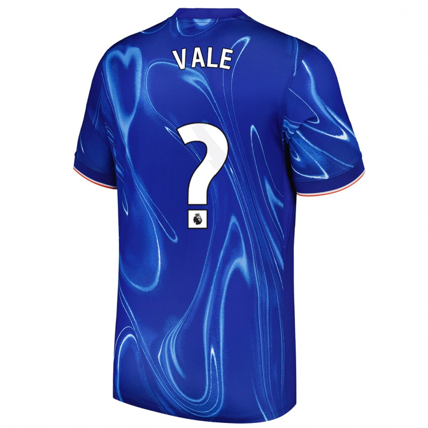 Niño Fútbol Camiseta Harvey Vale #0 Azul Blanco 1ª Equipación 2024/25