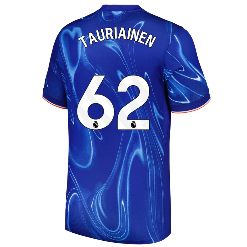 Niño Fútbol Camiseta Jimi Tauriainen #62 Azul Blanco 1ª Equipación 2024/25