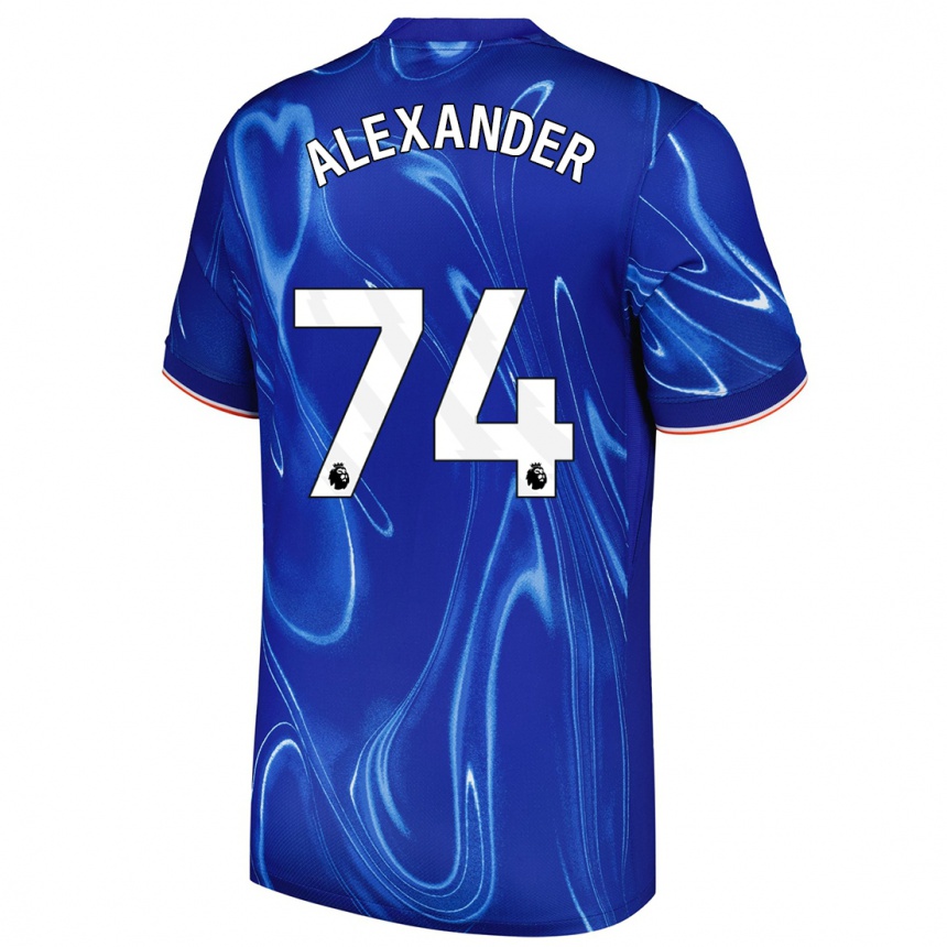 Niño Fútbol Camiseta Reiss Alexander Russell-Denny #74 Azul Blanco 1ª Equipación 2024/25