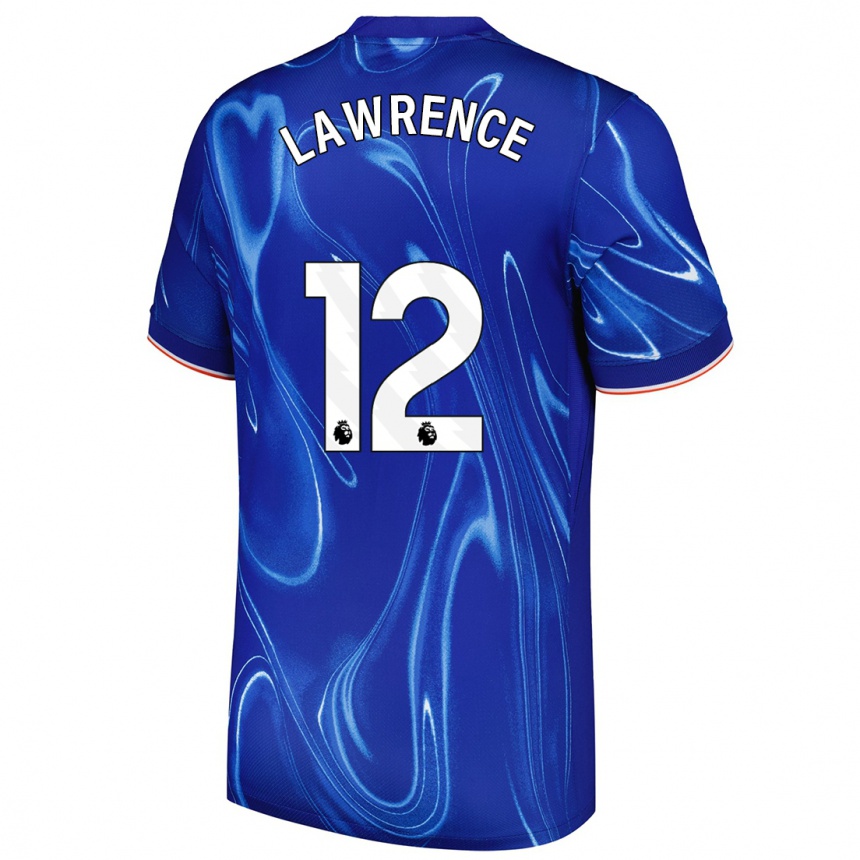 Niño Fútbol Camiseta Ashley Lawrence #12 Azul Blanco 1ª Equipación 2024/25