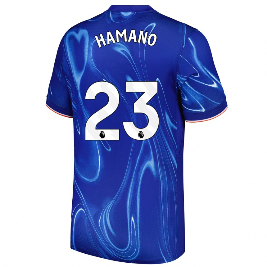 Niño Fútbol Camiseta Maika Hamano #23 Azul Blanco 1ª Equipación 2024/25