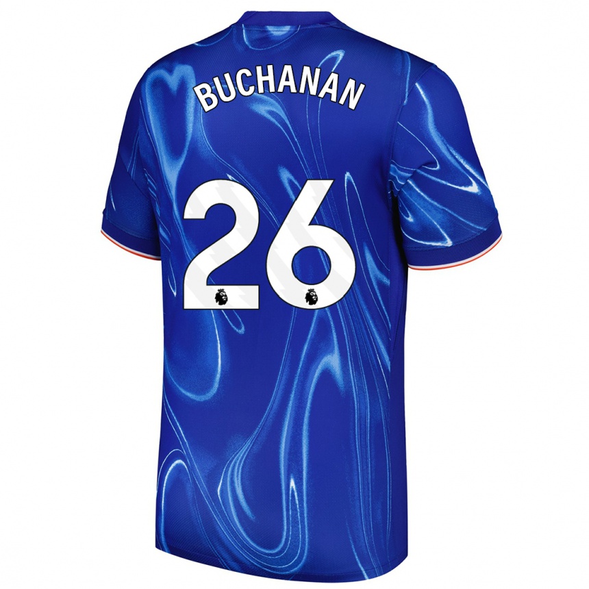 Niño Fútbol Camiseta Kadeisha Buchanan #26 Azul Blanco 1ª Equipación 2024/25