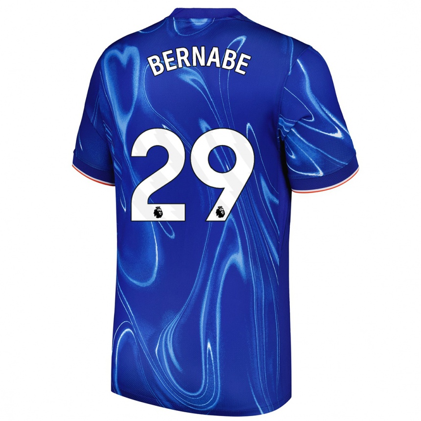 Niño Fútbol Camiseta Alejandra Bernabé #29 Azul Blanco 1ª Equipación 2024/25